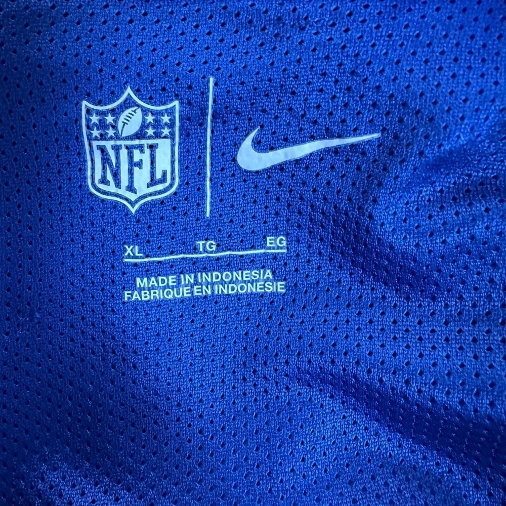 New York Giants Mens Full Zip Jacket XL Blue Long Sleeve Logo Football NFL Nike